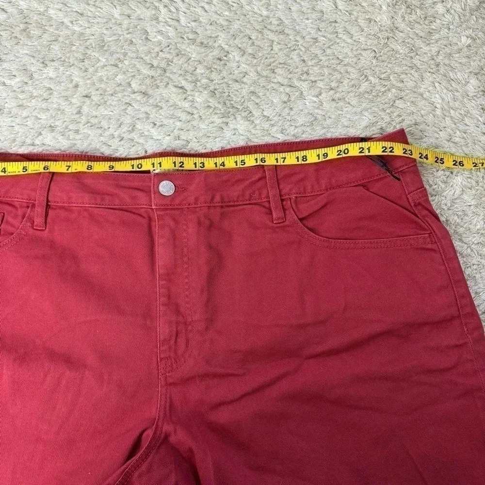 Ava & ViV womens Brick Red plus denim shorts size 26W - Picture 2 of 7